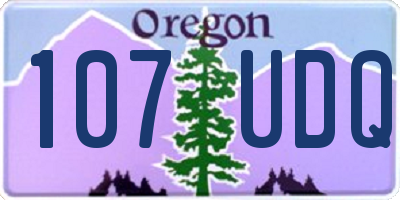 OR license plate 107UDQ