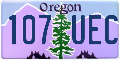 OR license plate 107UEC