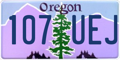 OR license plate 107UEJ
