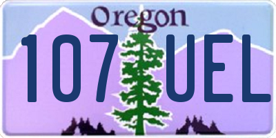 OR license plate 107UEL