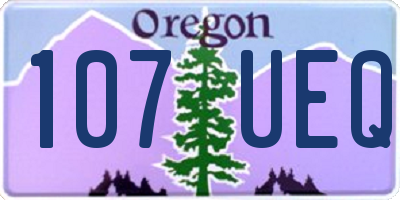 OR license plate 107UEQ