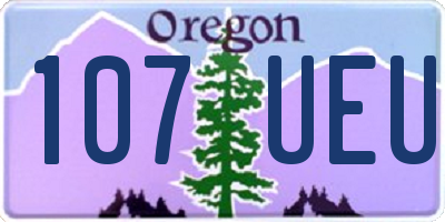 OR license plate 107UEU