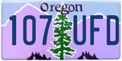 OR license plate 107UFD