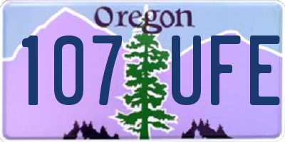 OR license plate 107UFE