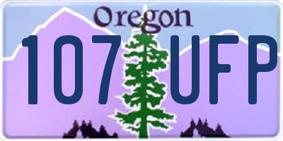 OR license plate 107UFP