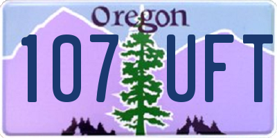 OR license plate 107UFT