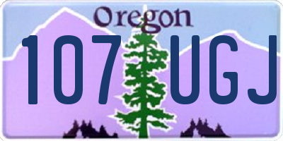 OR license plate 107UGJ