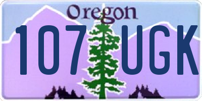 OR license plate 107UGK