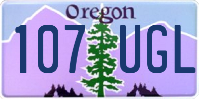 OR license plate 107UGL