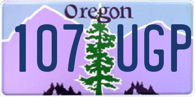 OR license plate 107UGP