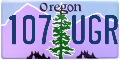 OR license plate 107UGR