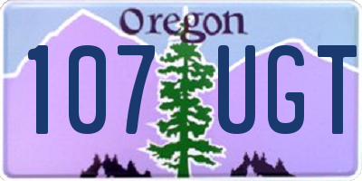 OR license plate 107UGT
