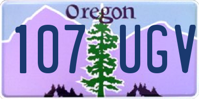 OR license plate 107UGV