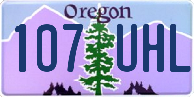 OR license plate 107UHL