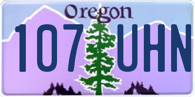 OR license plate 107UHN
