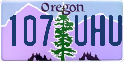 OR license plate 107UHU