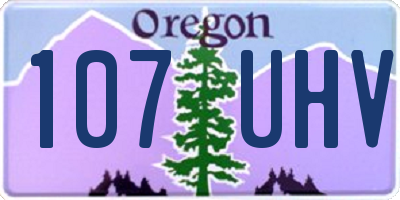 OR license plate 107UHV
