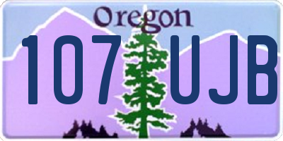OR license plate 107UJB
