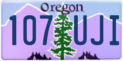 OR license plate 107UJI