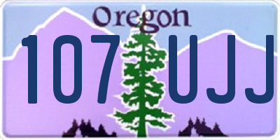 OR license plate 107UJJ