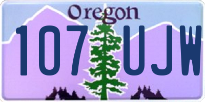 OR license plate 107UJW