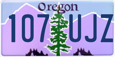 OR license plate 107UJZ