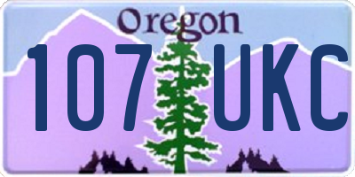 OR license plate 107UKC
