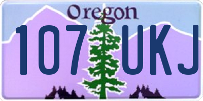 OR license plate 107UKJ