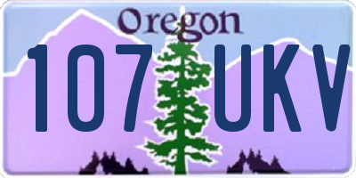 OR license plate 107UKV