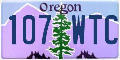 OR license plate 107WTC