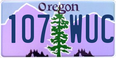 OR license plate 107WUC
