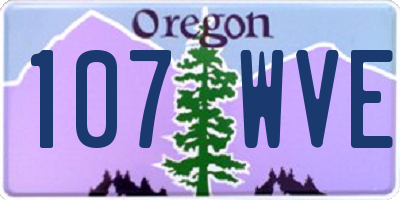 OR license plate 107WVE