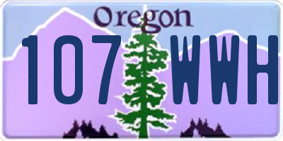 OR license plate 107WWH