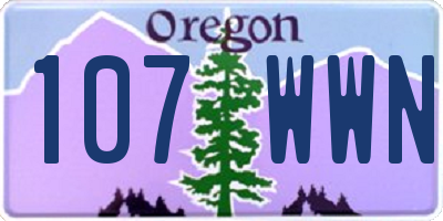 OR license plate 107WWN