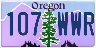 OR license plate 107WWR