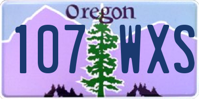 OR license plate 107WXS