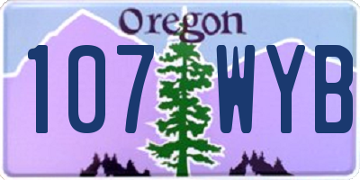 OR license plate 107WYB