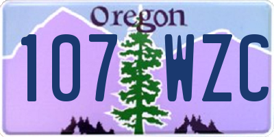 OR license plate 107WZC