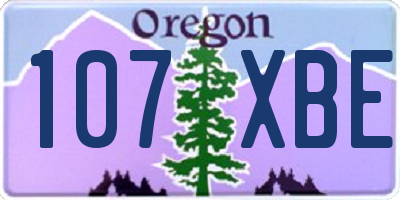 OR license plate 107XBE