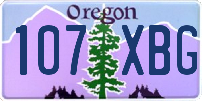OR license plate 107XBG