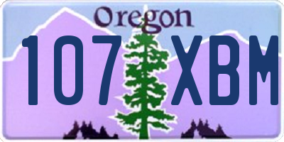 OR license plate 107XBM