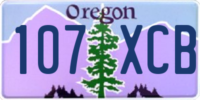 OR license plate 107XCB