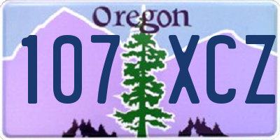 OR license plate 107XCZ