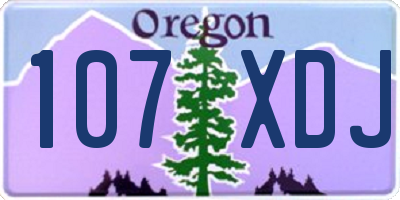 OR license plate 107XDJ