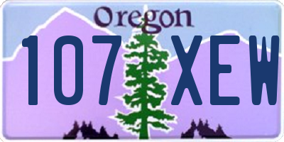 OR license plate 107XEW