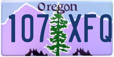 OR license plate 107XFQ
