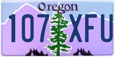 OR license plate 107XFU