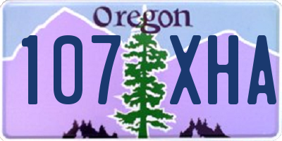 OR license plate 107XHA