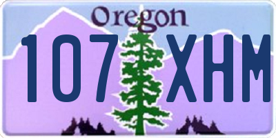 OR license plate 107XHM