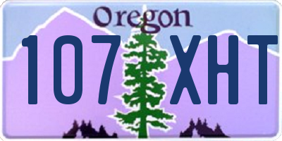 OR license plate 107XHT